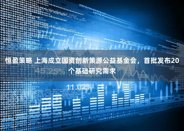 恒盈策略 上海成立国资创新策源公益基金会，首批发布20个基础研究需求