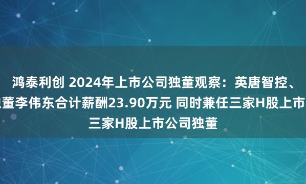 鸿泰利创 2024年上市公司独董观察：英唐智控、盐田港独董李伟东合计薪酬23.90万元 同时兼任三家H股上市公司独董